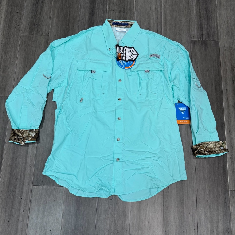 NWT, Columbia,‎ PFG Bahama II, Long Sleeved Fishing Shirt | Men’s Medium